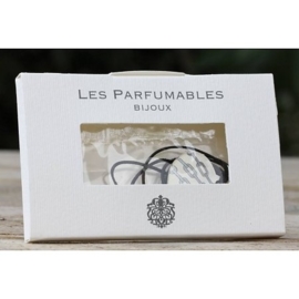 Les Parfumables - Ketting - Parfumvrij - Hart - Wit - Zilver - Doosje - Schakels
