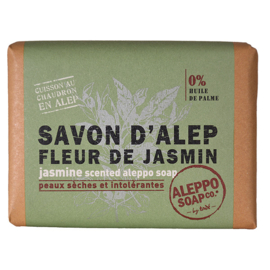 Aleppo Soap Co. - Aleppo - Jasmijn  Zeep - Bloemen  Geur - Olijf Laurierbesolie - 100 gram