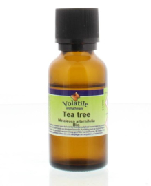 Volatile - Tea Tree  Biologisch - Stomen  Massage   Baden en  Kompressen  - 25 ml.