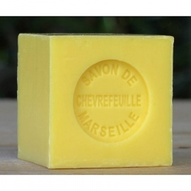 Lumière de Provence - Marseille Zeep  Mini Blokje Kamperfoelie  Chevrefeuille  Geur -  100 gram