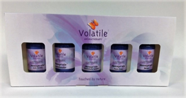 Volatile - Cadeau - Set - Massage- Olie - Sport - Mini - Kado - 5 x 30 ml.