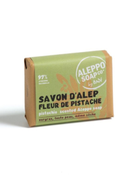 Aleppo Soap Co - Savon d'Alep fleur de Pistache Geur 100 gram.