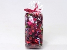 Gemengde potpourri rood 100 gram geparfumeerd