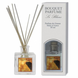 Le Blanc - Mini Huisparfum  Geurstokjes  Orangettes  Chocolade  Geur - 50 ml.