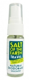 Salt Of The Earth - Deodorant  Spray Mini - 100% Natuurlijk - Reis - 20 ml.