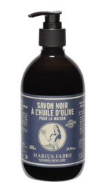 Marius Fabre -  Savon Noir - Zwarte zeep met pomp 500 ml.