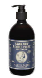 Marius Fabre -  Savon Noir  Zwarte  Zeep  met Pomp  Schoonmaak - 500 ml.