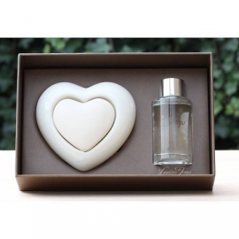 Les Lumières du Temps - Geparfumeerd hart in cadeaudoos (rozen)