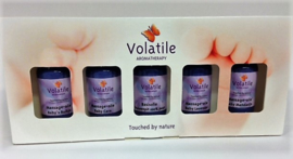Volatile -  Cadeau - Set - Baby - Massage - Olie - Mini -  5 x 30 ml.