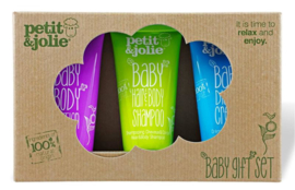Petit&Jolie - Baby - Gift  -Set - Haar - Body - Shampoo - 100% Natuurlijk - 3 x 50 ml.
