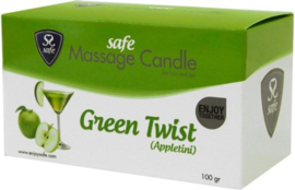 Safe - Massagekaars Green Twist (Appletini)