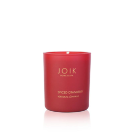 Joik - Soywax Geurkaars  Spiced Cranberry  Veenbessen Kaneel  Kerstgeur  145 gram.