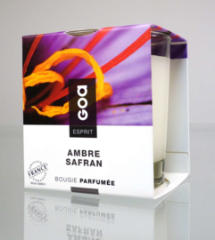GOA - Esprit - Geurkaars - Creme - Ambre Safran - Amber - Safraan -  240 gram.