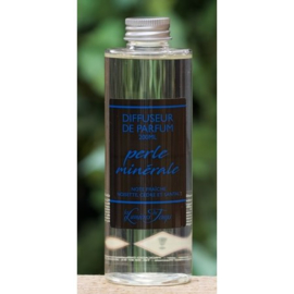 Les Lumières du Temps - Navulling - Huisparfum - Perle - Marine - Blauw - Inclusief Zwarte Geurstokjes -200 ml.
