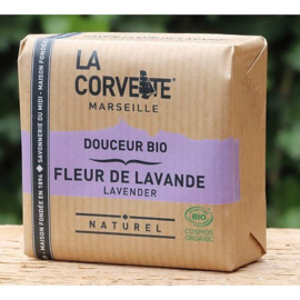 La Corvette -  Lavendel - Marseille - Zeep - Biologisch - Kraftpapier - 100 gram.