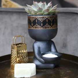 Gift Box Amber Boeddha Zwart Jasmijn Geur Cadeau Idee Decoratief