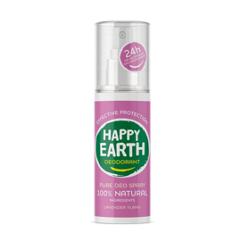 Happy Earth - Pure deodorant spray lavender ylang 100 ml.