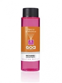 GOA - Navulling  Huisparfum  Hibiscus  Magnolia  Geur - Inclusief Geurstokjes -250 ml.