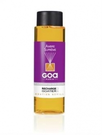 GOA - Huisparfum navulling - Ambre Suprême  geur - Geurverspreider -250 ml