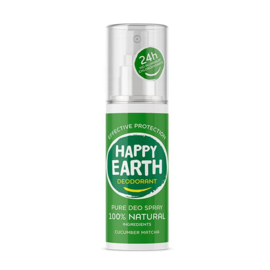 Happy Earth -  Cucumber Matcha - 100% Natuurlijk - Deodorant - Spray - 100 ml.