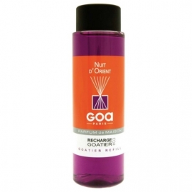 GOA - Navulling  Huisparfum  Nuit d'Orient  Geur - Inclusief Geurstokjes - 250 ml.