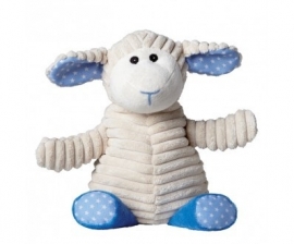 Warmies - Magnetron Mini  Knuffel  Pure  Rib  Schaap  Blauw  Sterretje Lavendel Geur