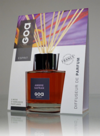 GOA - Esprit - Ambre Safran  Huisparfum  Geurstokjes Amber Safraan Geur - 200 ml.