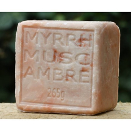 Maitre Savonitto - Blok Marseille Zeep  Amber - Myrrh  Musc  Ambre - 265 gram.