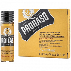 Proraso - Wood Spice Hot  Oil Baard  Cederhout  Citrus Geur (4x17ml)