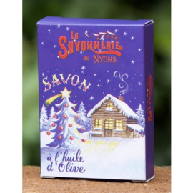 La Savonnerie de Nyons - Set 5 gastenzeepjes kerst kruidkoek & sinaasappel & kaneel.