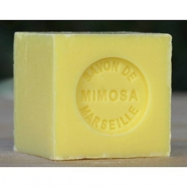 Lumière de Provence - Marseille - Zeep - Mini - Blokje - Mimosa  - Bloemen - Geur - 100 gram