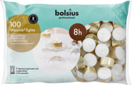 Bolsius Professional  - Horeca - Waxinelichten - Goudkleurige Cup - 8 uur 100 stuks.