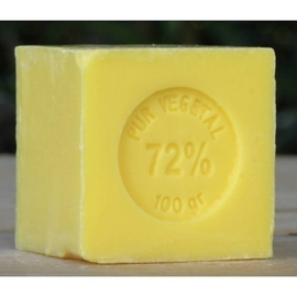 Lumière de Provence - Marseille Zeep  Mini Blokje Kamperfoelie  Chevrefeuille  Geur -  100 gram