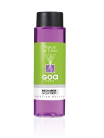 GOA  - Navulling Huisparfum  Feuilles de Cassis geur - Inclusief geurstokjes - 250 ml.