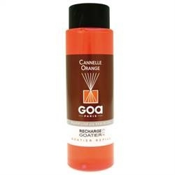 GOA - Navulling  Huisparfum Cannelle  Orange Sinaasappel Kaneel  Geur - Inclusief Geurstokjes - 250 ml
