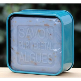 La Savonnerie de Nyons - Blikje Zeep  Algen - 100% Natuurlijk - Algen - 100 gram.