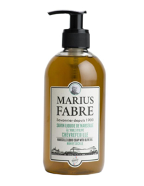 Marius Fabre - Zeep - Kamperfoelie - Pomp - 100% Natuurlijk - Vloeibaar - 400 ml.