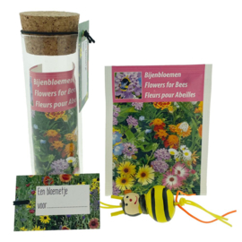 Bijenbloemen  Bloemenzaden voor bloemetje - Met één Geluksbijtje