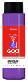 GOA  - Navulling  Huisparfum Jasmijn Bloemen Geur - Inclusief Geurstokjes - 250 ml.