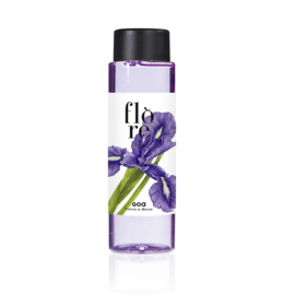 GOA - Flore  Navulling Huisparfum  Iris bloemengeur - Inclusief Geurstokjes - 250 ml.