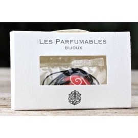 Les Parfumables - Ketting - Parfumvrij - Rood - Hart - Wit - Keramiek - Doosje