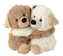 15070  Warmies warmteknuffel Mini Knuffel Vrienden Honden(magnetronknuffel)