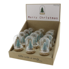 Stolpje Kerstboom “Merry Christmas” (6×4,5cm) Kerst(boom)