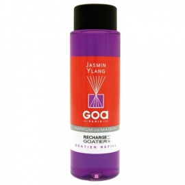 GOA - Navulling - Huisparfum - Jasmijn Ylang - Geur -  Inclusief Geurstokjes - 250 ml.
