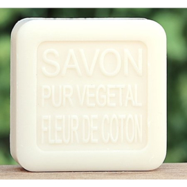 La Savonnerie de Nyons -  Vierkant  Blikje  Zeep  Baby  Coton Katoen Geur  - 100 gram.