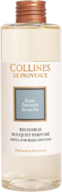 Collines de Provence - Navulling - Zilverspar - Huisparfum - Geur - 200 ml.
