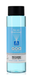 GOA  - Navulling  Huisparfum  Air de Montagnes Bloemen Geur - Inclusief Geurstokjes - 250 ml.