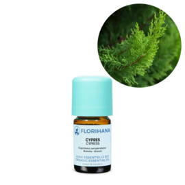 Cypres  olie - Etherische olie Cupressus sempervirens, bio. Florihana 5 of 15 gram -