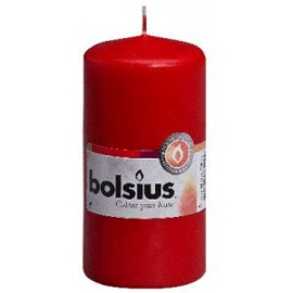 Bolsius - Stompkaars - Kleur - Rood - 33 branduren -  Ø 120/60 - 1 stuk.