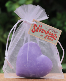 La Savonnerie de Nyons - Hartzeep Lavendel in Organza Zakje 100 gram.